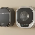 Haier Wall Mounted Washing Machines Black And White With Digital