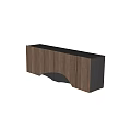 Modern Wooden Entryway Console Cabinet With Sleek Design And Ample Storage 3d model