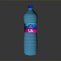Blue Plastic Water Bottle 1.5 Liter Capacity For Daily Use
