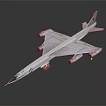 Futuristic Sleek Silver Aircraft With Aerodynamic Design Multiple Engines And Smooth Surface