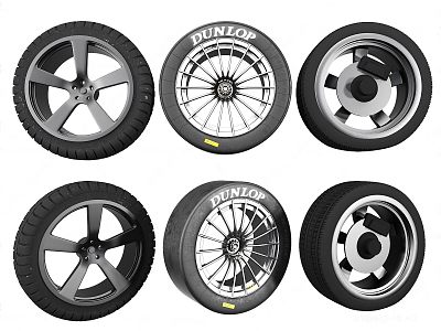 Modern Tire Combination 3d model