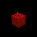 Tech Exhibition Hall Showcase Featuring Red Gift Box Red Ribbon Bow And Golden Patterns