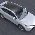 White Toyota SUV With Modern Front Facia Sleek Lines And LED Headlights