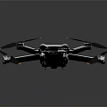 Modern White Quadcopter Drone With Camera LED Lights And Four Propellers For Aerial Use 3d model