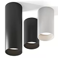 Modern Minimalist Downlights And Spotlights In Black And White Home Lighting Design