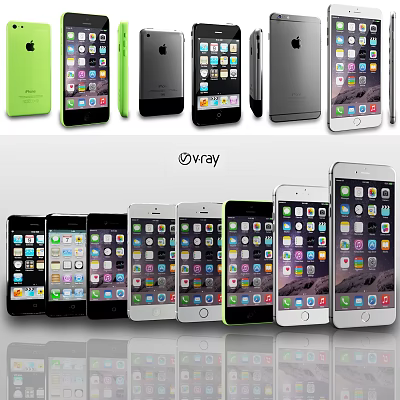 Modern Mobile Phone Mobile Phone Apple Mobile Phone 3d model