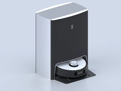 Modern Black And White Compact Kitchen Appliance With Sleek Countertop Design And User Friendly Controls 3d model