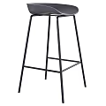 Modern Sleek Bar Stool Featuring Black Metal Frame And Minimalist Design 3d model