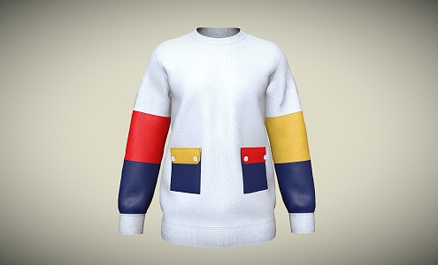 Modern Clothes Sweatshirt 3d model