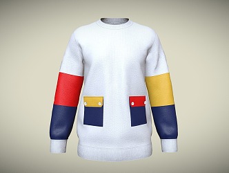 Modern Clothes Sweatshirt 3d model