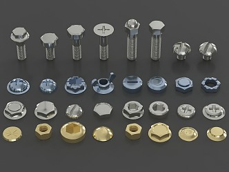 modern screw 3d model