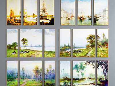 Modern Oil Painting Landscape Oil Painting model