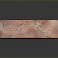 Unique Pink Textured Rectangular Block With Rough Surface And Solid Material