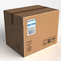 Modern Box Carton 3d model