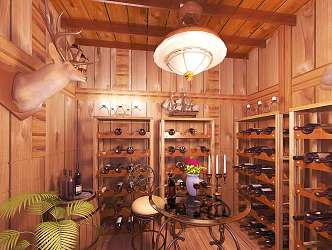 Light Luxury Wine Cellar 3d model