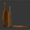 Wooden Cutting Boards with Various Shapes for Food Preparation in Kitchen