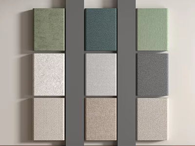 Modern Cloth Modern Cloth Wall Panel Wall Trim Panel Background Wall 3d model