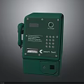 Green Electronic Smart Case Device With Keypad Display Screen And Handset