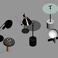 Modern Table Lamp Combination Decorative Desktop Lamps 3d model