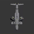 Futuristic Sci fi Aircraft Model With Gray Body Multiple Engines And Streamlined Shape Features