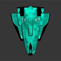 Futuristic High Tech Equipment With Aerodynamic Teal Glowing Structure Design