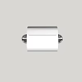 Modern Chrome Wall Mounted Bathroom Toilet Paper Holder Single Roll Design