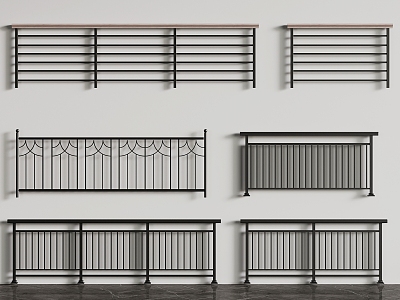 Wrought Iron Railing model