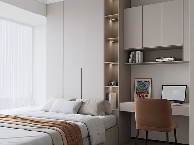 Modern Tatami Bedroom 3d model