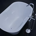 Modern Shower Faucet with Tub Spout and Handheld Sprayer for Bathroom Bathtub