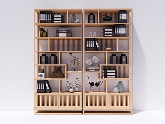 New Chinese Style Storage Rack 3d model