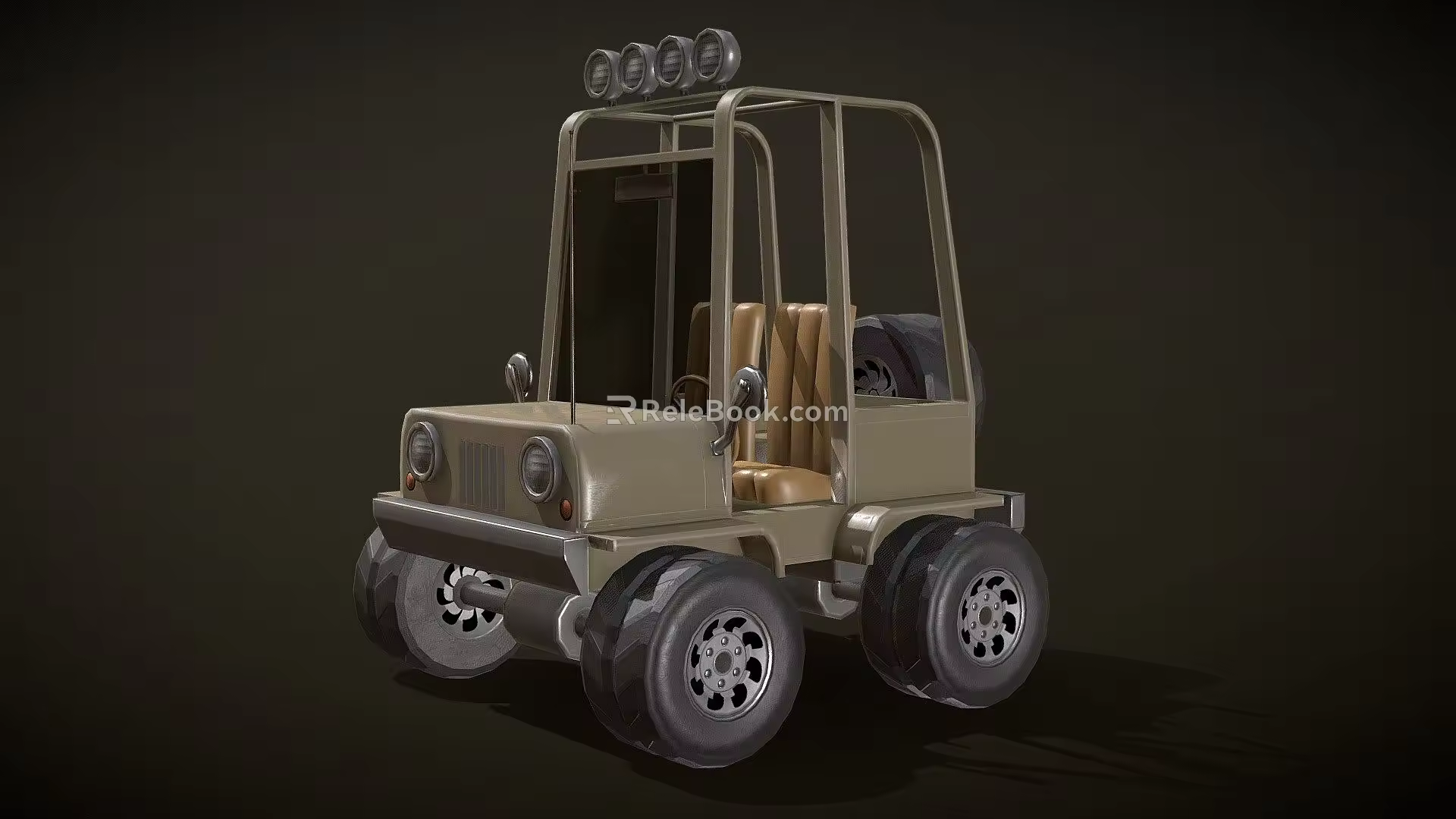 Jeep Cartoon 3d model