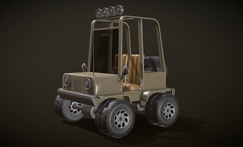 Jeep Cartoon 3d model