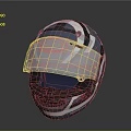 Weapon Tactical Helmet In Blue And White Color With Protective Face Shield Design