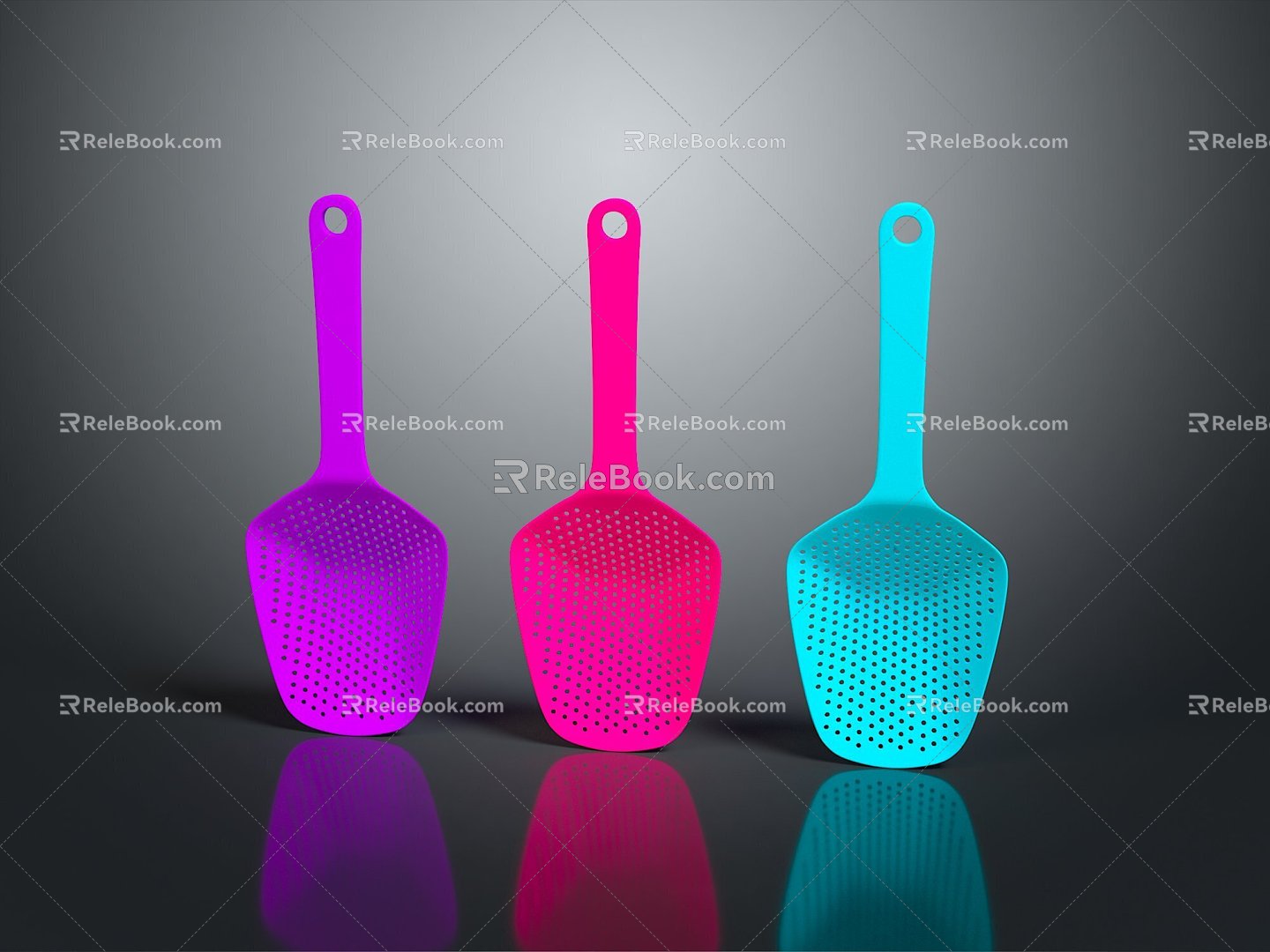 Kitchenware Rice Shovel Kitchen Articles Kitchen Supplies Cooking Supplies Living Articles Realistic 3d model