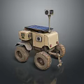 Advanced Planetary Exploration Rover With Solar Panel Camera And Large Off Road Wheels