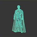 Superman Character In Blue Suit With Red Cape And Chest Symbol