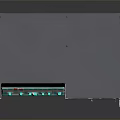 Gray Computer Server Power Supply Unit With Multiple Ports Control Panel And Indicator Lights