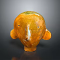 Medical Device Anatomical Head Model With Yellow Green Surface For Training Education