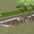 Modern observation platform 3d model