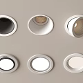 Modern Stylish Recessed Spotlights Design For Home Lighting With White Finish And Adjustable Features