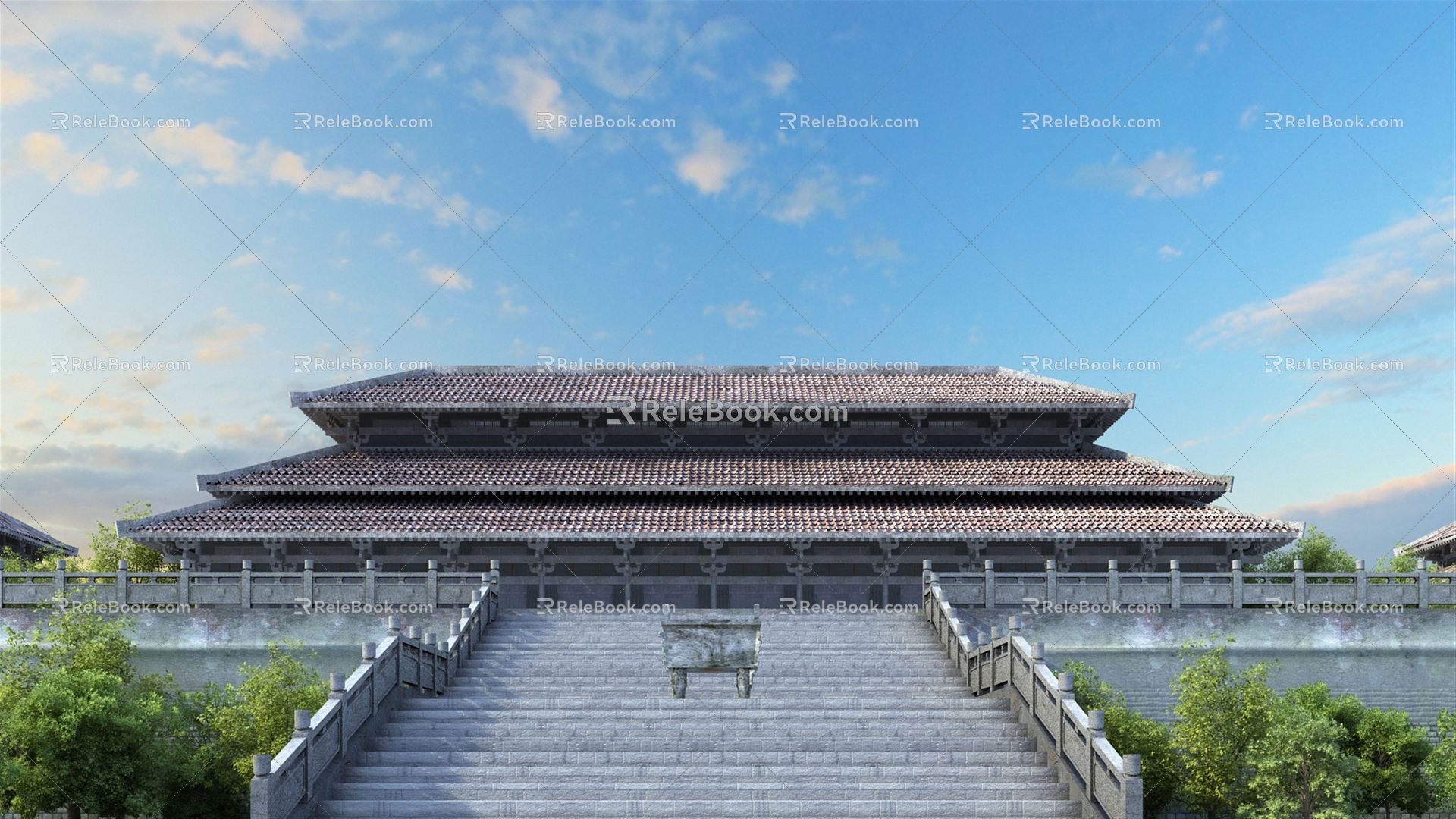 Chinese ancient building 3d model