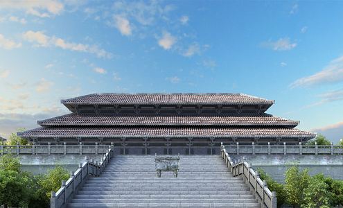 Chinese ancient building 3d model