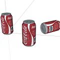 Beverage cola cans 3d model