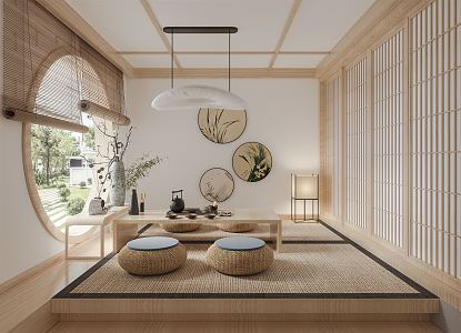 New Chinese Tea Room 3d model