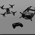 Modern Tech Gadgets Including Drone VR Headset And Game Controller