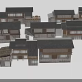 Ancient Chinese Architecture Featuring Traditional Wooden Structures Gray Tile Roofs And Classic Courtyard