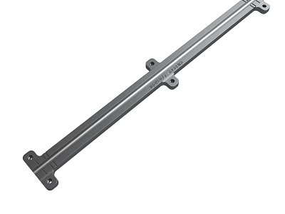 Durable Steel Metal Strip with Mounting Holes and Precision Design for Industrial Use 3d model