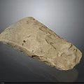 Primitive Stone Weapon Ancient Handcrafted Tool With Rough Surface From Prehistoric Era 3d model