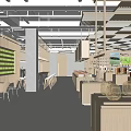 Modern Supermarket Department Store Interior With Spacious Layout And Product Displays