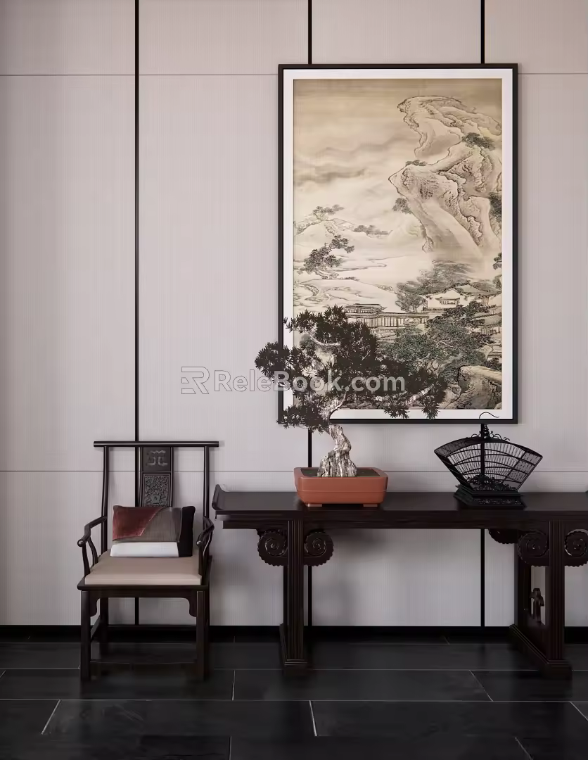 New Chinese-style Duan Jing Tai Entrance 3d model